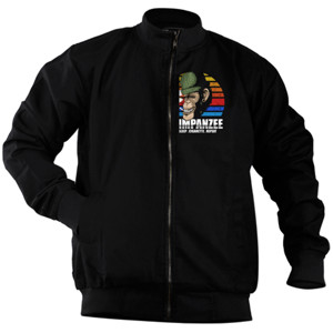 Jaket Bomber Baju Chimpanzee smoke retro