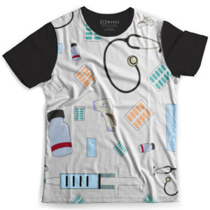 Kaos Fullprint pola covid 19 fullprint