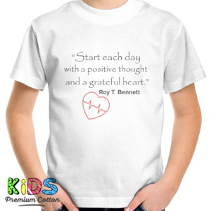 Kaos Start each day with a positive thought 