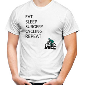 Kaos Eat Sleep Surgery Cycling on White