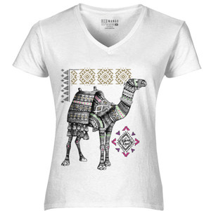 Kaos Woman Camel Etnic
