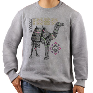 Jaket Sweater Woman Camel Etnic