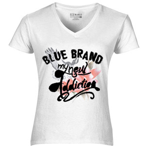 Kaos Blue Brand