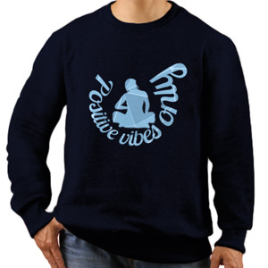 Jaket Sweater Positive Vibes
