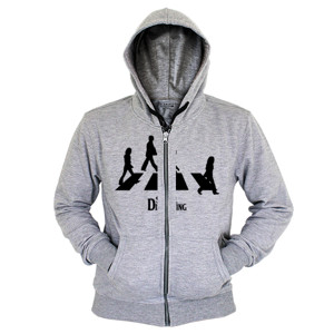 Hoodie Zipper Kaos Social Distancing Road (CLSDN06) 