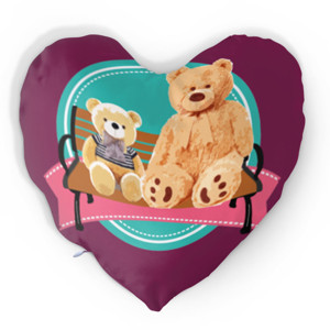 Bantal Hati Bear Family