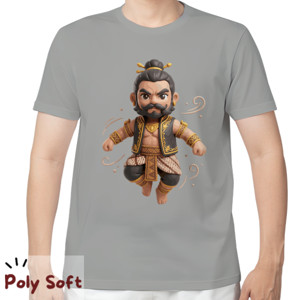 Kaos Kaos Bima Poly Soft Grey Dewasa