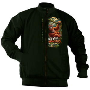 Jaket Bomber SAVE OUR ORANGUTANS