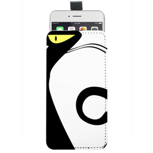 Sarung HP Pouch Black Cat Silhouette 2
