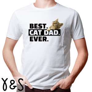 Kaos Cat Lover Pencinta Kucing Best Cat Dad Ever