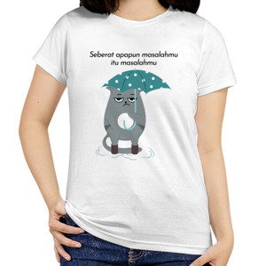 Kaos Wanita Lengan Pendek Puspus - Itu Masalahmu