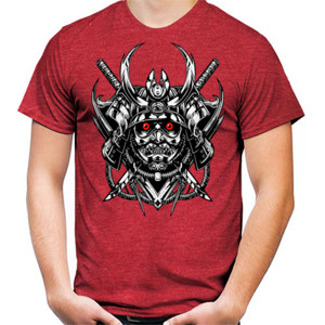 Kaos SAMURAI MASK white