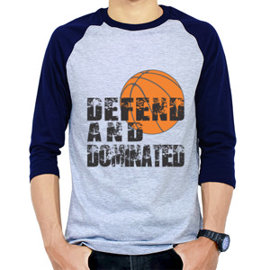 Kaos Raglan Defend And Dominated