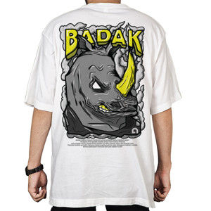 Kaos Oversize Illustrasi Badak GOSTA