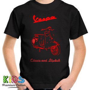 Kaos kaos vespa merah keren 
