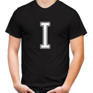 Kaos Kaos Hitam Huruf I Keren