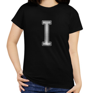 Kaos Kaos Hitam Huruf I Keren