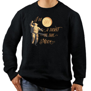Jaket Sweater Ticket To Moon