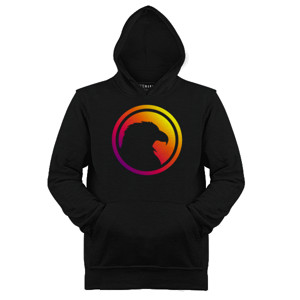 Jaket Hoodie Eagle Silhouette Colorful