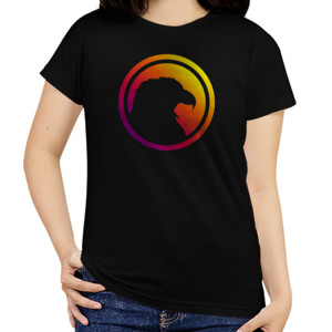 Kaos Eagle Silhouette Colorful