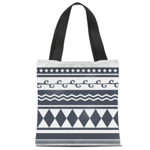 Tas Tote Fullprint Tote Bag #MEETTHELOCAL - ETHNIC PATTERN 1