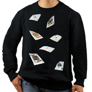 Jaket Sweater  kartu remi