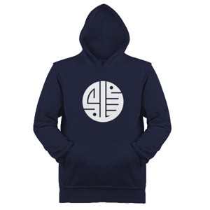 Jaket Hoodie Muslim Circle White-BlueNavy HD