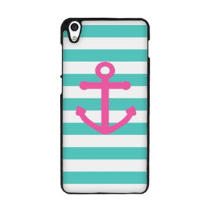 Stripted Ocean Blue with Pink Anchor Casing HP