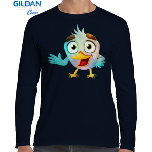 Kaos Cute Cartoon Bird - Kaos Kartun Burung Keren