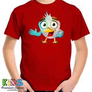 Kaos Cute Cartoon Bird - Kaos Kartun Burung Keren