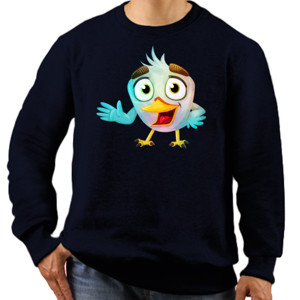Jaket Sweater Cute Cartoon Bird - Kaos Kartun Burung Keren