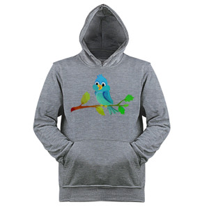Jaket Hoodie Cute Blue Bird - Kaos Burung Biru Keren