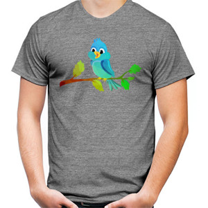Kaos Cute Blue Bird - Kaos Burung Biru Keren