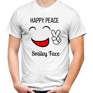 Kaos Happy Peace Smiley Face