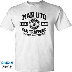 Kaos MAN UTD EST 1878 WHITE BLACK