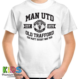 Kaos MAN UTD EST 1878 WHITE BLACK