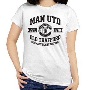 Kaos MAN UTD EST 1878 WHITE BLACK