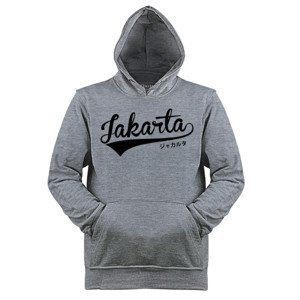 Jaket Hoodie Jakarta With Japanese Font