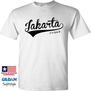 Kaos Jakarta With Japanese Font