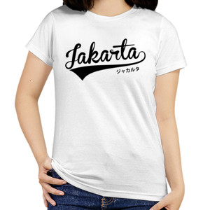 Kaos Jakarta With Japanese Font