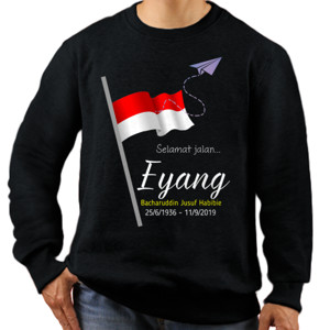 Jaket Sweater Selamat Jalan Eyang B.J Habibie