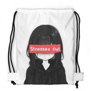 Tas Serut Fullprint Stress Girl Drawstring Bag