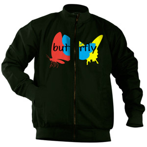 Jaket Bomber KAOS butterfly