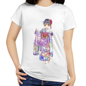 Kaos Chibi kimono girl