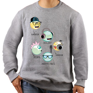Jaket Sweater Emoticon Musisi