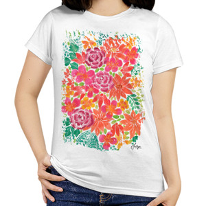 Kaos Wanita Lengan Pendek Wildflower