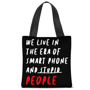 Tas Tote Fullprint We live in tote bag