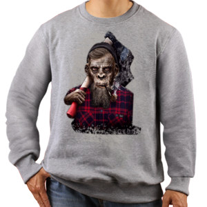 Jaket Sweater KAOS 3D MONKEY SMOKE