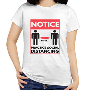 Kaos NOTICE, PRACTICE SOCIAL DISTANCING