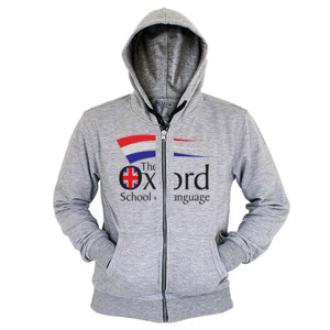 Hoodie Zipper Kaos Oxford School Of Language (SB7SE)